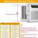 LBG Products Window Air Conditioner Side Panel and Frame Set,AC Accordion Filler Kit,Fits Most 8000BTU Window Air Conditioners,AC Side Panels Frame Kit