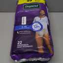 Depend Night Defense Adult Diapers, Incontinence Underwear for Men, Disposable, Overnight, Large, Grey, 22 Count