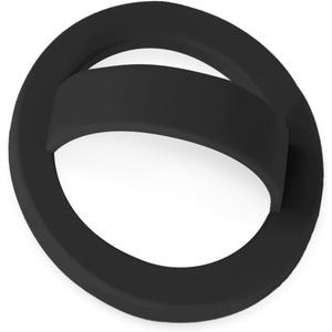 Magnetic Silicone Ring Grip Phone Holder, Loop Grip Phone Holder,Magnetic Phone Loop,Magsafe Phone Grip,Compatible with Magsafe for iPhone 16/15/14/13/12 Series (Black) (Black)