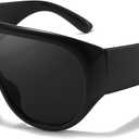SODQW Oversized Sunglasses for Women and Men Large Frame Sunglasses UV Protection Eyewear for Driving and Beach