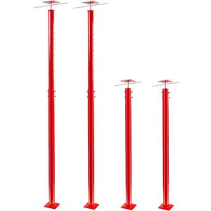 Adjustable Jack Post, 55" to 99" Floor Pole Jack with Turning Bar, Heavy Duty House Floor & Beam Support for Basement, Crawlspace, Leveling, Roof Framing, Construction, 2-Pack