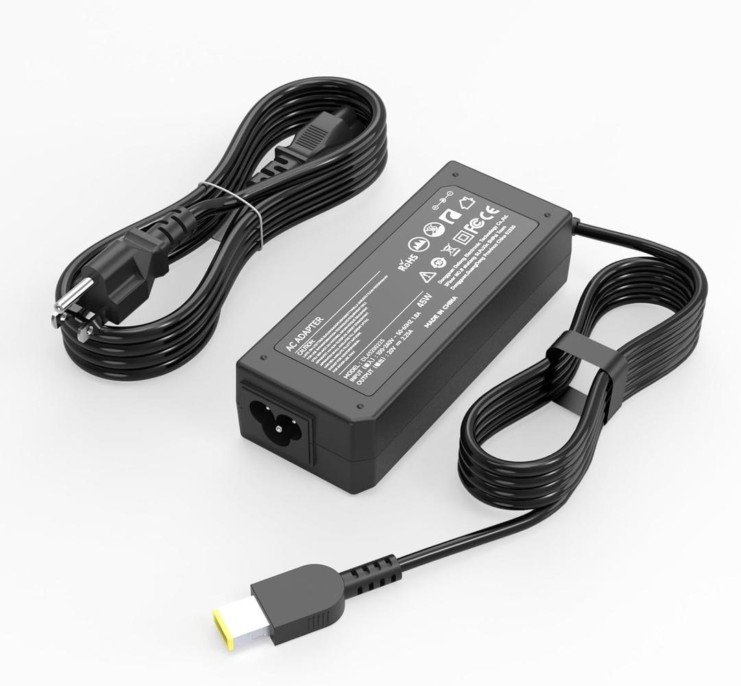 ADLX45DLC3A, ADLX45DLC2A, ADLX45NCC2A, ADLX45NLC2A, ADLX45NLC3A, ADLX45NDC2A, ADLX45NDC3A, PA-1450-12 Laptop Charger for Lenovo ThinkPad, 45W Lenovo Power Supply Cord