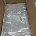 2Pcs Grey Cat Houses for Outdoor Medium Stray Cats Shelter Weatherproof Outdoor Arched Cat House Indoor Foldable Warm Pet Cave with Paw Print for Feral Cat Dog Winter Wild Animal