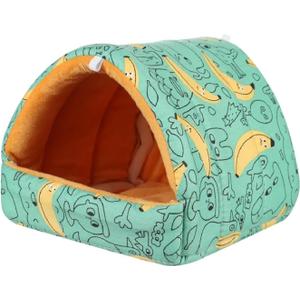 Guinea Pig Bed Colorful Comfortable Rabbit Squirrel Mini Cage Hamster House Small Animal Sleeping Bed Guinea Pig Nest Warm Mat(Color8,Medium)