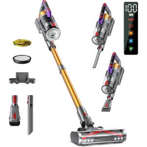 Cordless Vacuum Cleaner, 600W 50Kpa 70Mins, Handheld Cordless Vacuum, All Floors/Sofas/Pet Hair