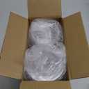 16 OZ Compostable Clear Plastic Disposable Iced Coffee Cups with Flat Lids, Biodegradable Cold Drinking To Go Coffee Cups for Party Smoothie, Slushy, Milkshake Lemonade 50 Sets