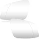 Passenger Left+Right Side Mirror Glass Replacement Compatible with BMW M2-M7 Series, F20 F22 F30 F32 F34 F36 F80 Models 435i 535i 550i Rearview Heated Convex Mirror Glass