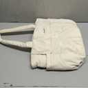 LOVEVOOK Laptop Bag for Women Puffer Work Tote Bags Lightweight Large Computer Bag Purse for Teacher Nurse Travel Daily (17.3 INCH, Beige)