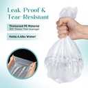 Charmyth Pedi Guard Bath Liners 100 Count Disposable Pedicure Liners, Spa Footsie Clear Pedi Guard Bath Liners for Foot Bath Spa Massage Thick Elastic