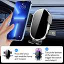 Car Phone Holder for Honda CRV CR-V 2023 2024 2025 2026，Honda CR-V Hybrid 2023 2024 2025 2026 Auto Accessories Navigation Bracket Interior Decoration Dashboard Cell Mobile Phone Mount case Accessory