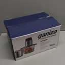 GANIZA Food Processors, Electric Food Chopper with Meat Grinder & Vegetable Chopper - 2 Bowls (8 Cup+8 Cup) with Powerful 450W Copper Motor - Includes 2 Sets of Bi-Level Blades for Fruits/Meat/Nuts (Black)