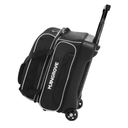 Mangrove 2 Ball Bowling Bag with Wheels, Double Bowling Bags 2 Ball Roller w/Separate Compartment for Bowling Shoes (Up To US Mens Size 15), Accessory Pocket & Retractable Handle Extends To 40"