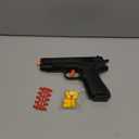 Semi-Automatic Look Real Toy Red with Shell Ejecting Toy Gun Pistol Toys Play Blaster Realistic Model Soft Bullet Gift with Ejection Round Fake Gun Model Quick Shoot Game