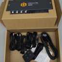 USB3.0 KVM Switch HDMI 4K@60Hz for 4 Computers Share 1 Monitor, KVM Switch 4 Port with 3 USB 3.0 Ports Share Keyboard Mouse, Support Button Switch, Plug and Play