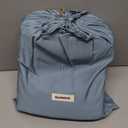 Bedsure 100% Organically Grown Bamboo Viscose Sheets - 18 Inches Deep Pocket Sheets with Elastic Corner, King Size Sheets Set, Ultra-Soft, Silky & Cooling Bedsheets, Oeko-Tex, 4 Pieces, Mineral Blue