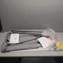 Baby Changing Table with Wheels, Maydolly Portable Adjustable Height Folding Diaper Station with Nursery Organizer & Storage Rack for Newborn Baby and Infant (Light Grey)