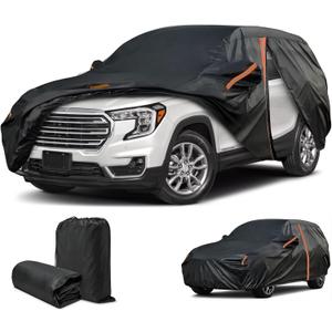 Cover for Kia Sportage & GMC Terrain, Custom Fit Sportage Cover 2023-2025, Terrain Cover 2018-2025, All Weather Waterproof, Outdoor Car Cover Sun UV Dust Snow Protection, SUV Cover with Door Zipper