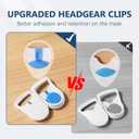 Replacement Headgear for F40 CPAP Mask, Soft CPAP Headgear Strap Compatible with AirFit F40 Nasal Mask, Adjustable F40 Headgear with Enhanced Clips (2 Headgear+2 Pairs Clips)