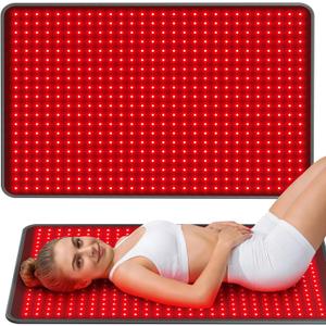 Comfytemp 41.5 x 26 Red Light Therapy Pad for Body, FSA Eligible HSA Wearable Near Infrared Light Wrap, 660nm & 850nm Light Pad for Back Joint Muscle, Gifts for Mom Women Men