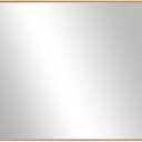 Frame My Mirror Gold Metal Framed Mirror, 30" x 42" Champagne Bronze Mirror for Bathroom, Metal Frame, True Reflections Glass, Stanton Design, Hangs Horizontally or Vertically, Made in USA