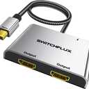 Mini DisplayPort to Dual HDMI Adapter | 4K@60Hz HDMI Splitter Extended Display for Windows [Thunderbolt1/2 Compatible] for MacBook Pro/Air, iMac, Mac mini, Surface Pro