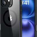 ESR for iPhone 16 Plus Case, Compatible with MagSafe, Shockof Military-Grade tection, Magnetic Phone Case for iPhone 16 Plus, Classic Hybrid Case (HaloLock), Clear Black