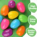 18 Pack 6 Inches Jumbo Easter Eggs, Large Empty Plastic Easter Eggs Bulk, Empty Colorful Bright Eggs for Easter Egg Hunt, Surprise Eggs, Basket Stuffers Fillers, Easter Party Favor
