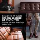 FORTIVO Leather Recoloring Balm, Color Restorer, Scratch Remover, Couch Paint and Repair, Leather Balm for Couches
