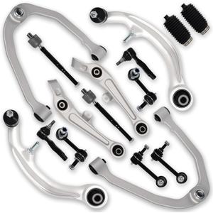 16PCS Front Upper Lower Control Arm Stabilizer Sway Bar End Link Tie Rod Fit for Infiniti G35 2003 2004 2005 2006, for Nissan 350Z 2003-2007 2008 2009 K621690 K621373 K641594 K750100 K750044