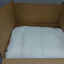 CYMULA Full Size Mattress Topper - Extra Thick Cooling Mattress Pad Cover for Back Pain - Soft Mattress Protector Firm Bed Topper Pillow Top with 8-21 Inch Deep Pocket 3D Snow Down Alternative Fill (White)