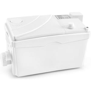 500W Utility Sink Pump with PCB Function Upgrade Structure Upflush to 23FT 1600GPH Under Sink Pump with 3 Water Inlets 1 Outlet Macerating Toilet System for Sink Shower Urinal Kitchen Basement