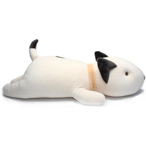 Vintoys Bull Terrier Dog Big Hugging Pillow Soft Plush Toy Stuffed Animals White 21"