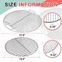 Cooking Grate Charcoal Grate Replacement Part for Weber 18.5 Inch One-Touch