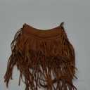 Oweisong Leather Fringe Purse for Women Trendy Western Tassel Crossbody Bag Vintage Hobo Black Shoulder Messenger Bag