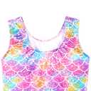 TFJH E Girls Gymnastics Outfit Ballet Dancewear Kids Leotard with Shorts Unitard HotPink Scale 120