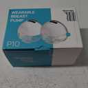 Paruu P10 Hands-Free Breast Pump Wearable, 338mmHg Strong Suction, Low Noise, 4 Modes & 9 Levels, Electric Breast Pump Portable, Smart Display, 19/21/24/28mm Insert/Flange, 2 Pack (White)