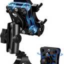 ZIDIYORUO Anti-Vibration Phone Holder for UTV/SXS Off-Road Riding, One Hand Operation Aluminum Heavy Duty Cell Phone Mount, Easy Install iPhones or 4.7"-7.1" Cell Phones on 1.75"-2" Roll Cage