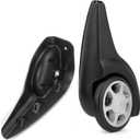 Zoofen Luggage Replacement Wheels 2 pcs Luggage Rear Wheels Suitcase Replacement Wheels Black(ZD-029)