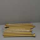 HEI! DEAR Gold Curtain Rods 72 to 144 Inch(6-12FT),1 Inch Long Curtain Rod,Adjustable Heavy Duty Curtain Rods,Modern Decorative Drapery Rods,Telescoping Window Single Curtains Rods 36-150",Brass Gold