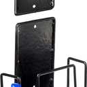 Rack'Em Gun Rack Indoor Rifle Racks - Wall Mount Shotgun Hooks for AR 15 - Archery Bow -Storage for Rifles - Soft Coated Heavy Duty Steel