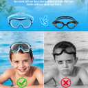 Aegend 1 Pack Swim goggles for Kids 3-15, Anti-Fog Anti-UV Wide Vision Waterproof, No leak Swimming goggles for Boys Girls (Pink)