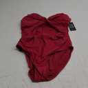 Blooming Jelly Womens One Piece Swimsuit Metal Modest Tummy Control Bathing Suit Slimming Full Coverage Mesh Swim Suits L, Red