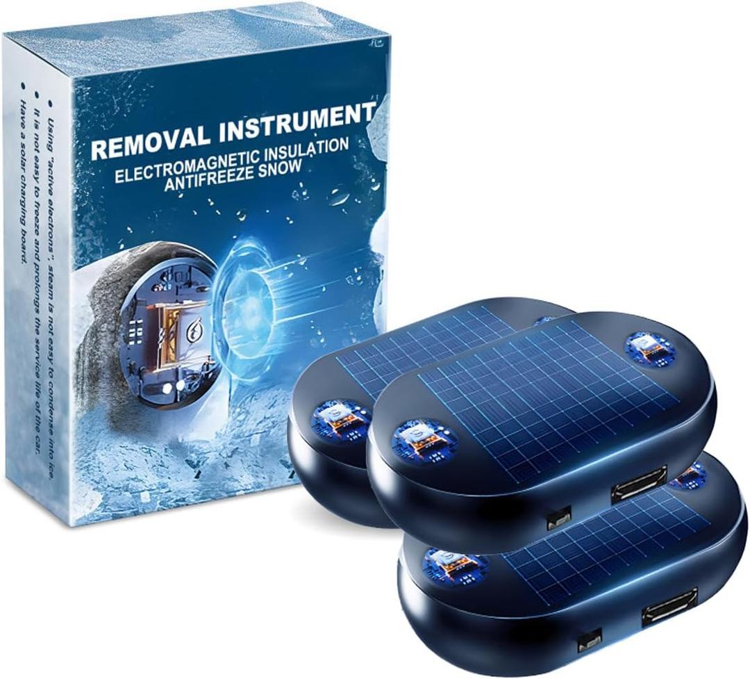 2026 Upgraded Electric Ice Scraper for Car, 2PCS Heated Windshield Snow Brush Quick Defrosting Ice Removal Tool for Winter, Anti-Freeze Car Snow Removal Instrument, Removal Tool Car Defroster (3PCS)