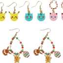 Pokmon Holiday Theme 4-Pair Earring Set