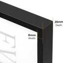 VHH 36x48 Snap Poster Frame,1 Pack,Lightweigt Black Coated Aluminum with plexiglass, 36x48-1pcs