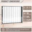 Suzile 1/64 Diecast Acrylic Display Case Car Wall Case for 108 Slots
