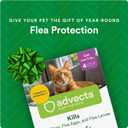 Advecta Plus Topical Large Cat Flea Treatment for Cats and Kittens, Flea Prevention and Control, Fast-Acting Waterproof Drops, 2-Month Supply (Large Cats (Over 9 lbs) 2 Dose)