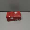 2 x Clear Christmas Memorial Ornament Feather Ball, A Piece of My Heart is in Heaven Loss of Loved One Mother Christmas Tree Hanging Sympathy Gift with Silk Ribbon & Red Gift Box (Mom)