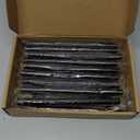 Ravinte 10 Pack 7.38'' Cabinet Pulls Flat Black Stainless Steel Kitchen Cupboard Handles Cabinet Handles 7.38''Length, 5'' Hole Center