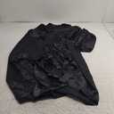 Womens Plus Size Silky Satin Kimono Robes Wedding Party Bridesmaid Sleepwear Bathrobe Dressing Gown (3X, Black)